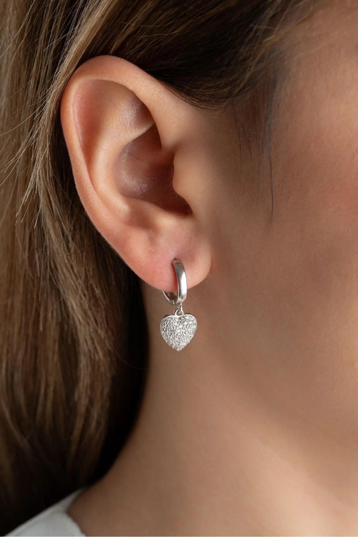 Heart Spark – 925 Sterling Zilver Oorbellen