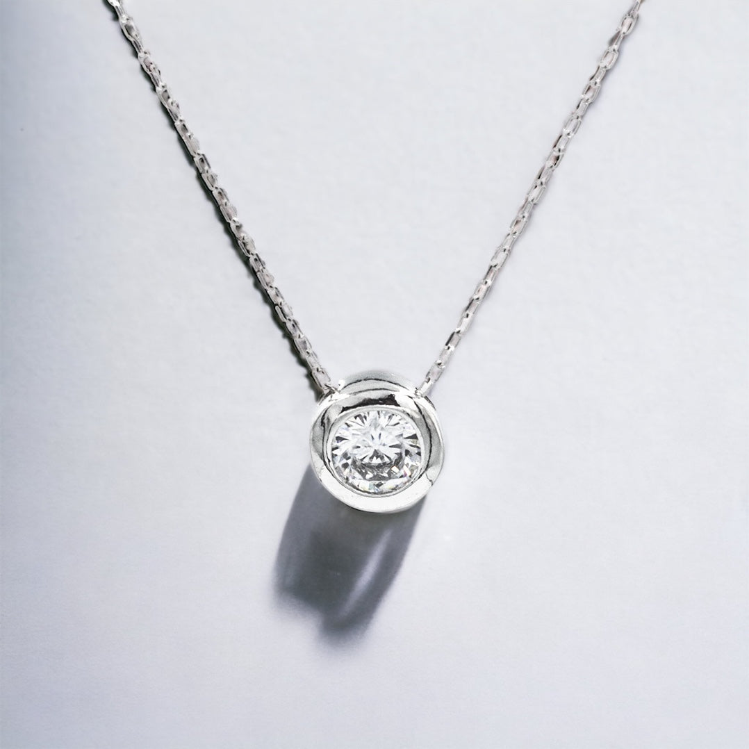 Solitaire kettinghanger in zilver