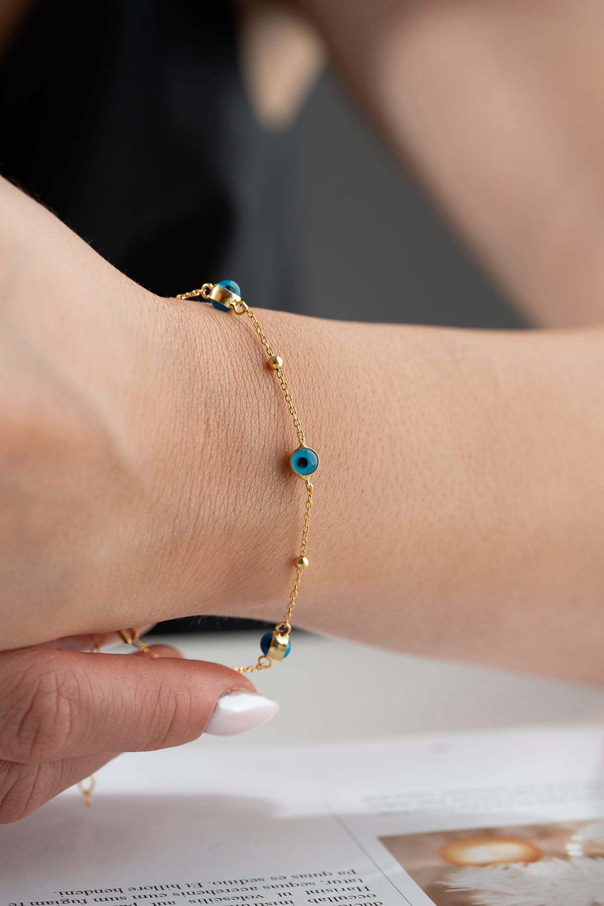 Armband met boze oog Blue Aura