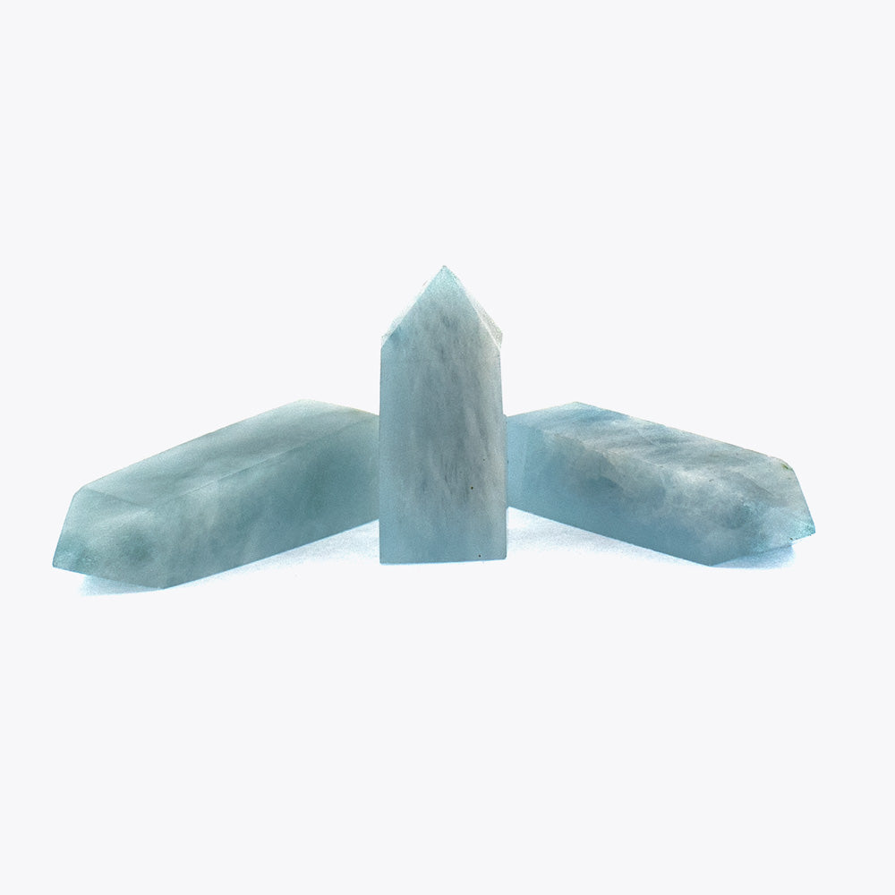 Edelstein Obelisk Spitze Aquamarin (45mm-14,5gr)
