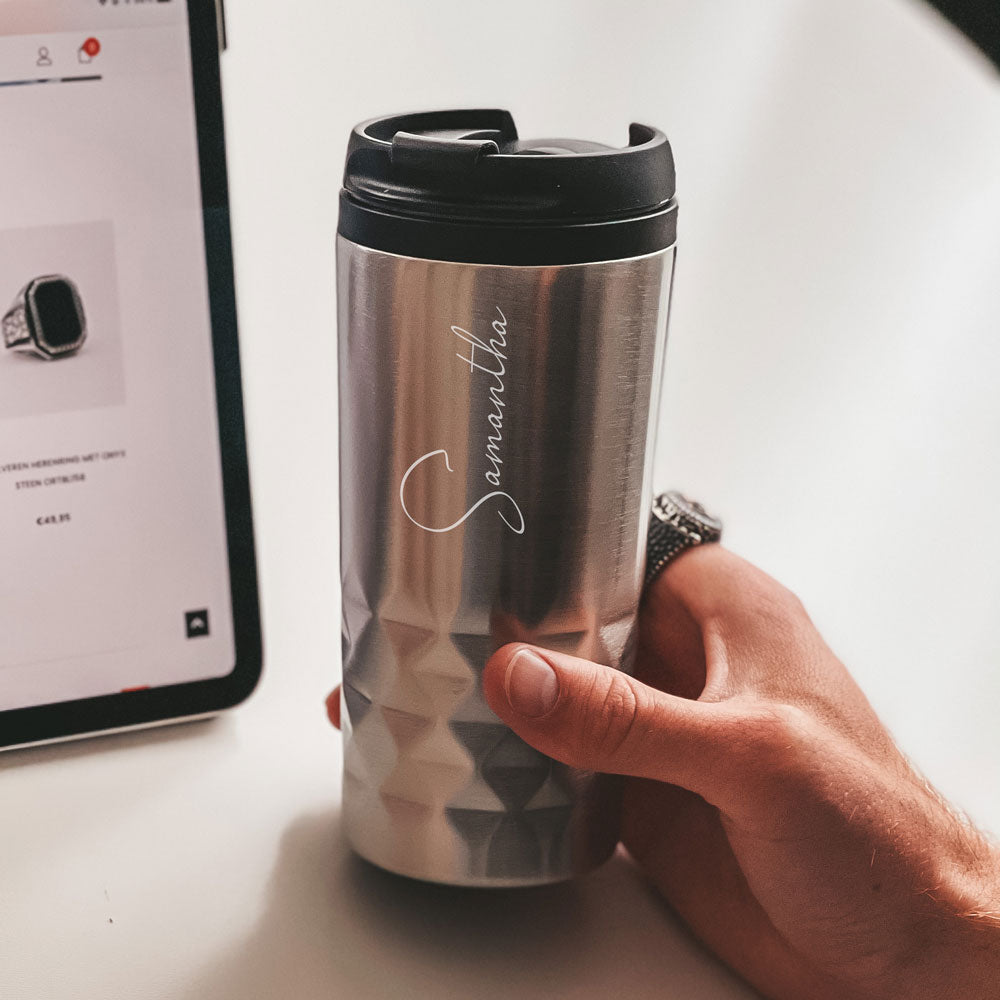 Graphic Mug thermosbeker met tekst -3