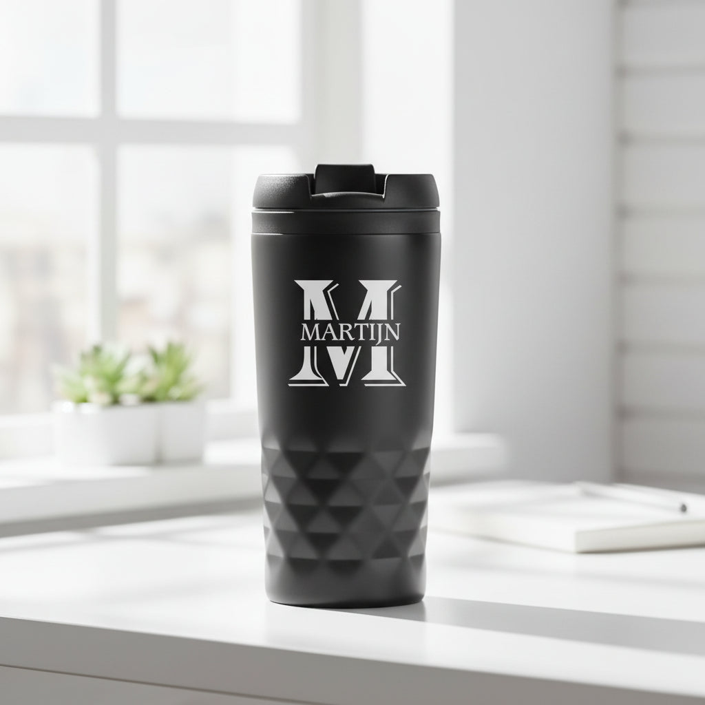 Graphic Mug thermosbeker met tekst