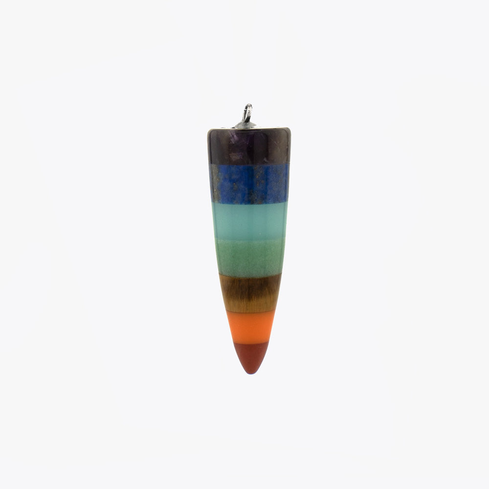 7 Chakra hanger met ketting
