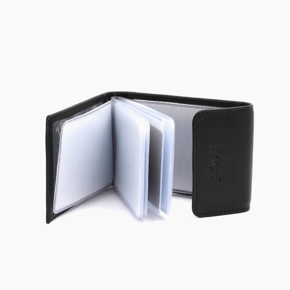 Zwarte Leren Kaartholder 027-1