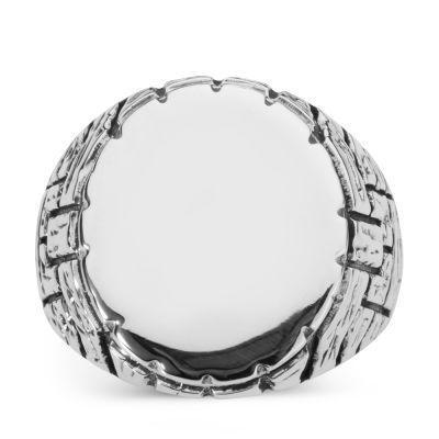 Monogram Herenring van 925 Zilver