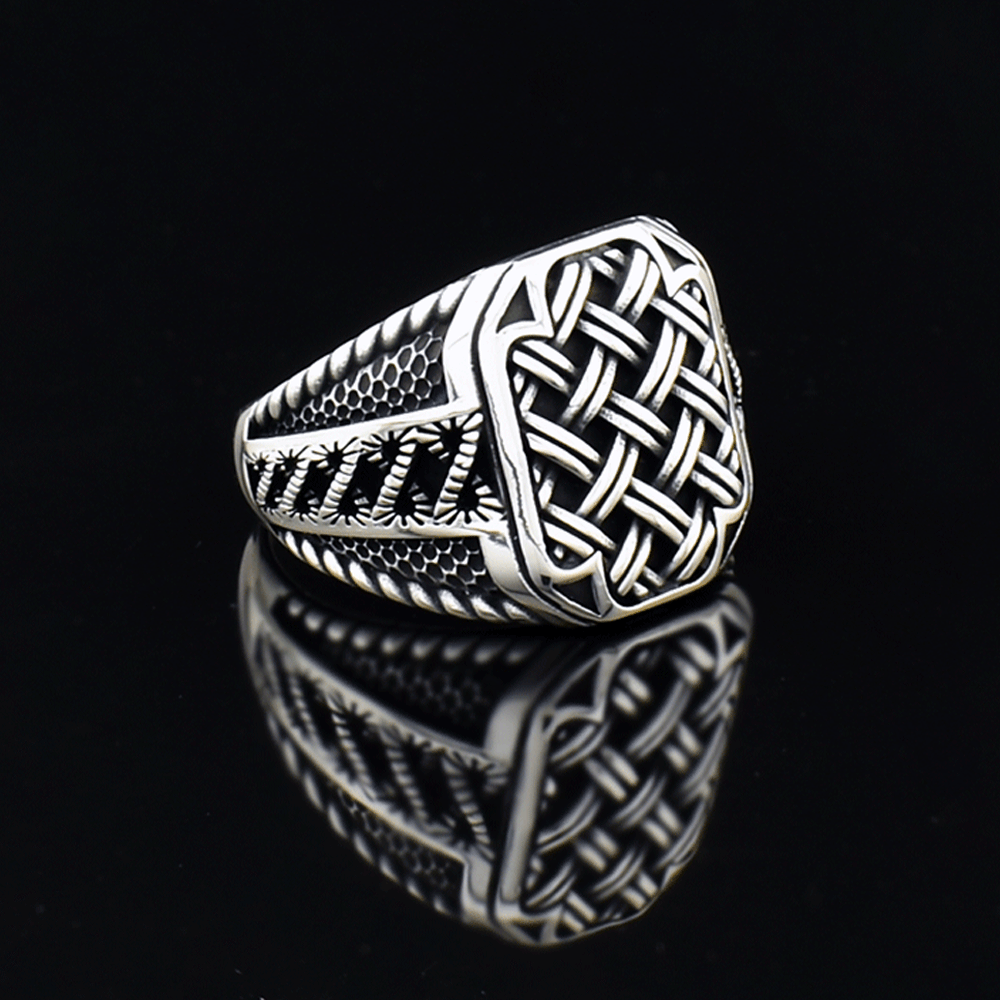 Zegelring 925 Sterling Zilver ORTBL189