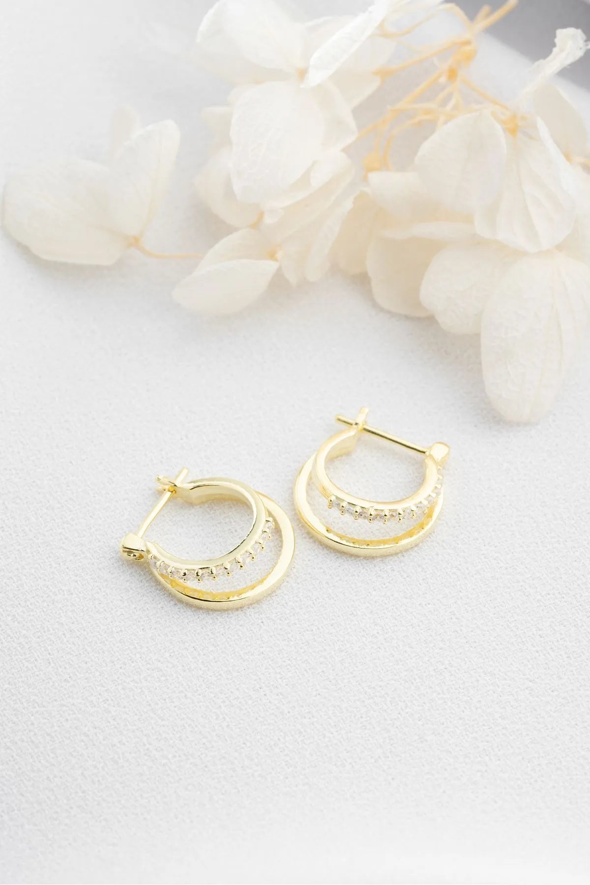 Duo Shine – 925 Sterling Zilver Oorbellen