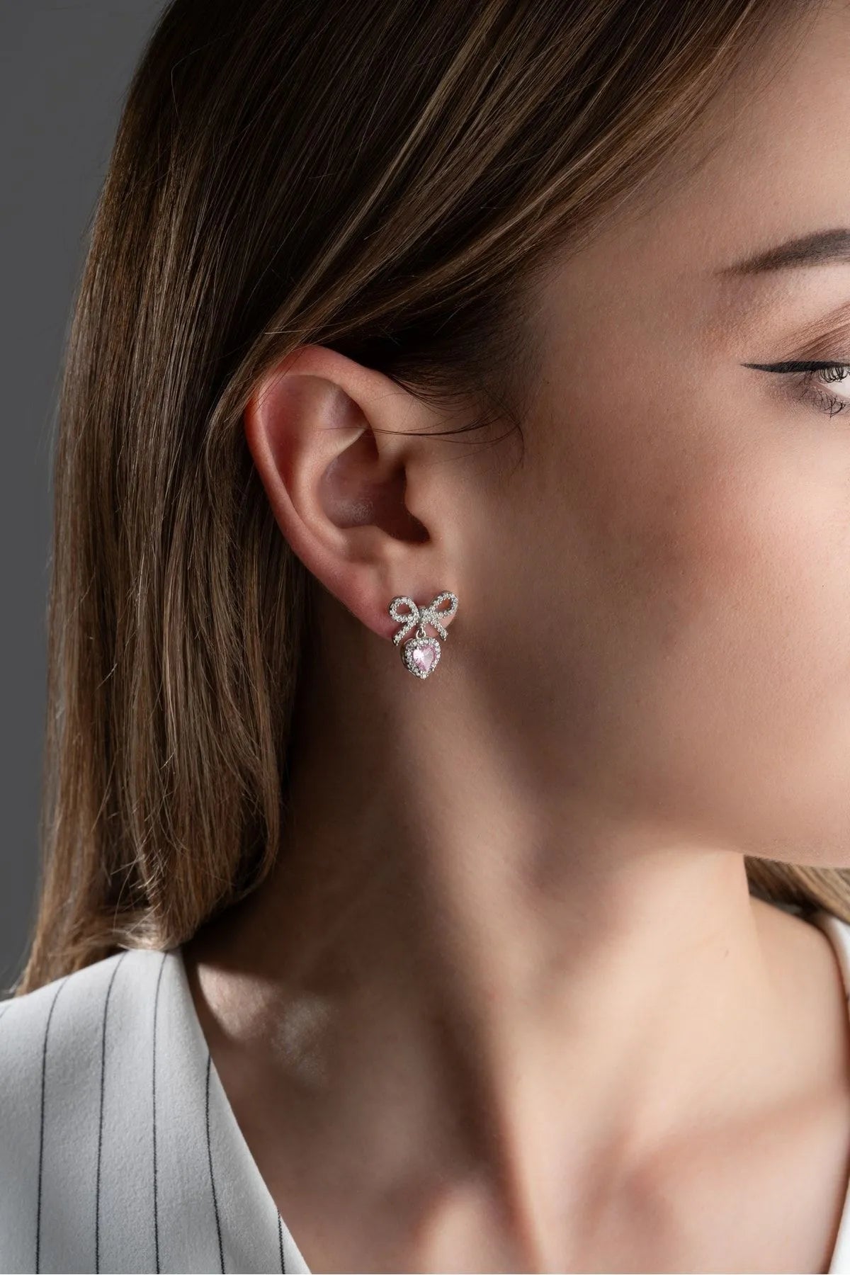 Sweetheart Bow – 925 Sterling Zilver Oorbellen