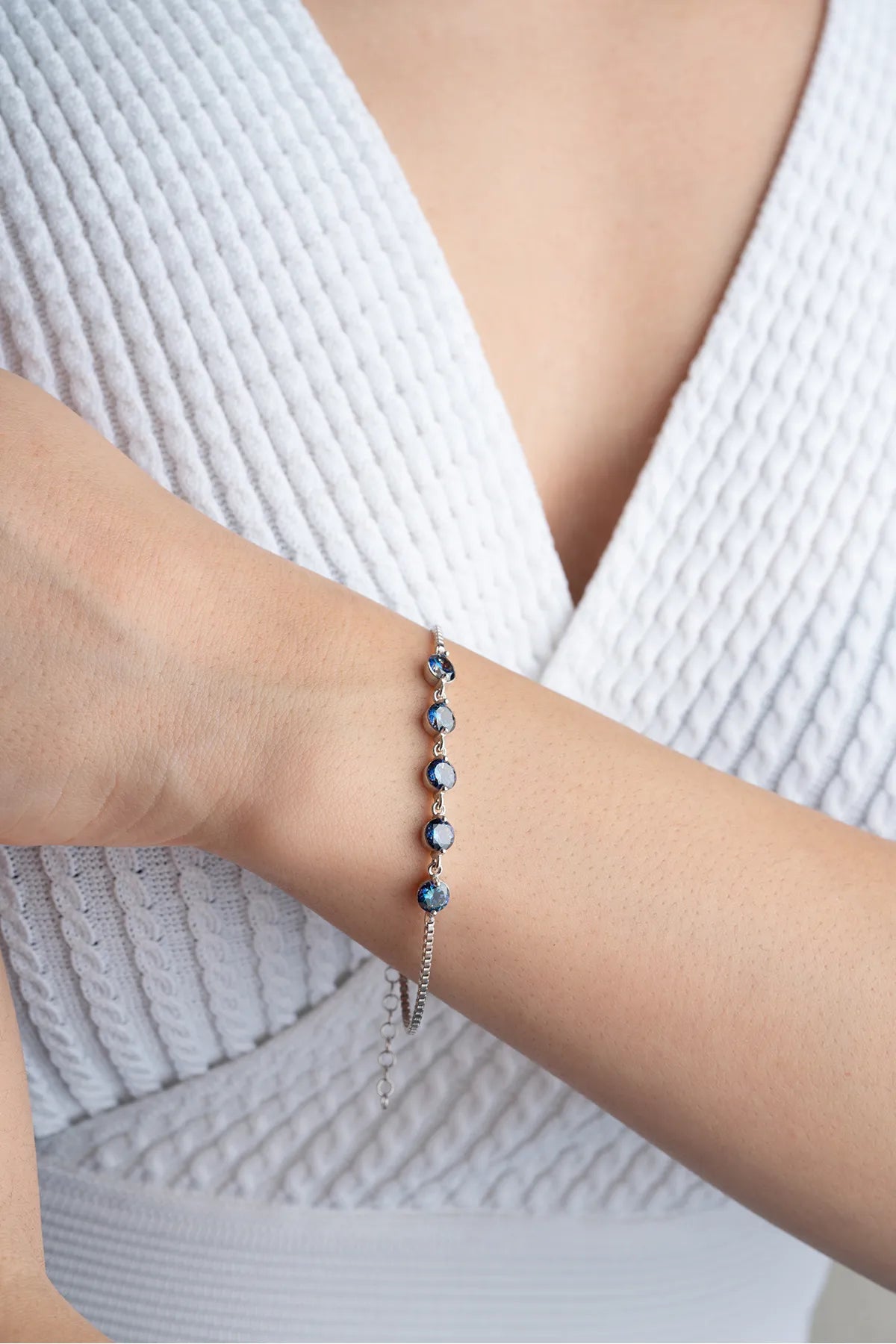 Midnight Zirkonia Armband – 925 Zilver