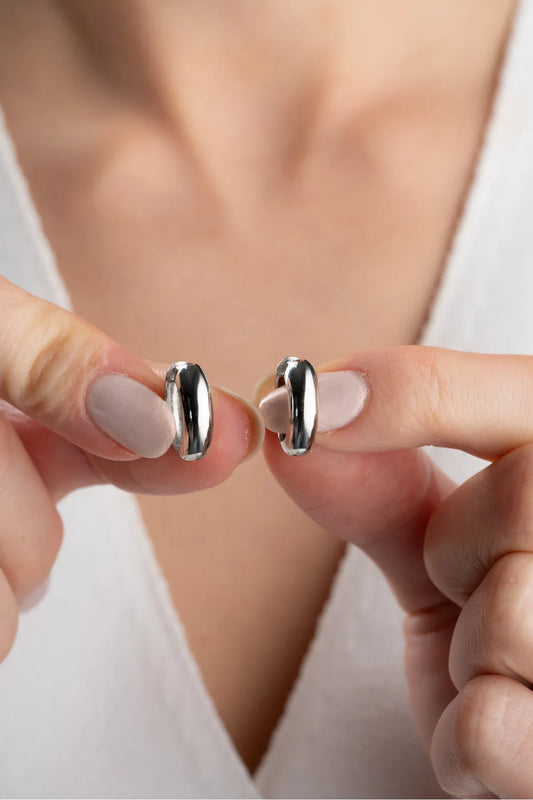 Mini Hoop Oorbellen – 925 Zilver