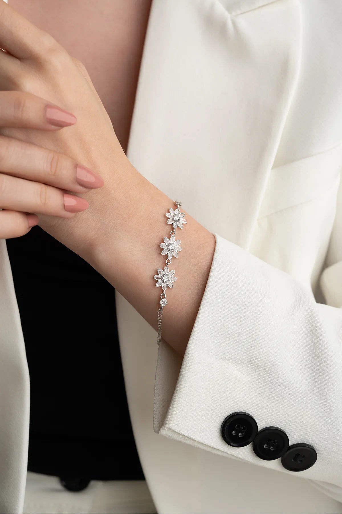 Lotus Glow Armband – 925 Zilver - byLYDIAN
