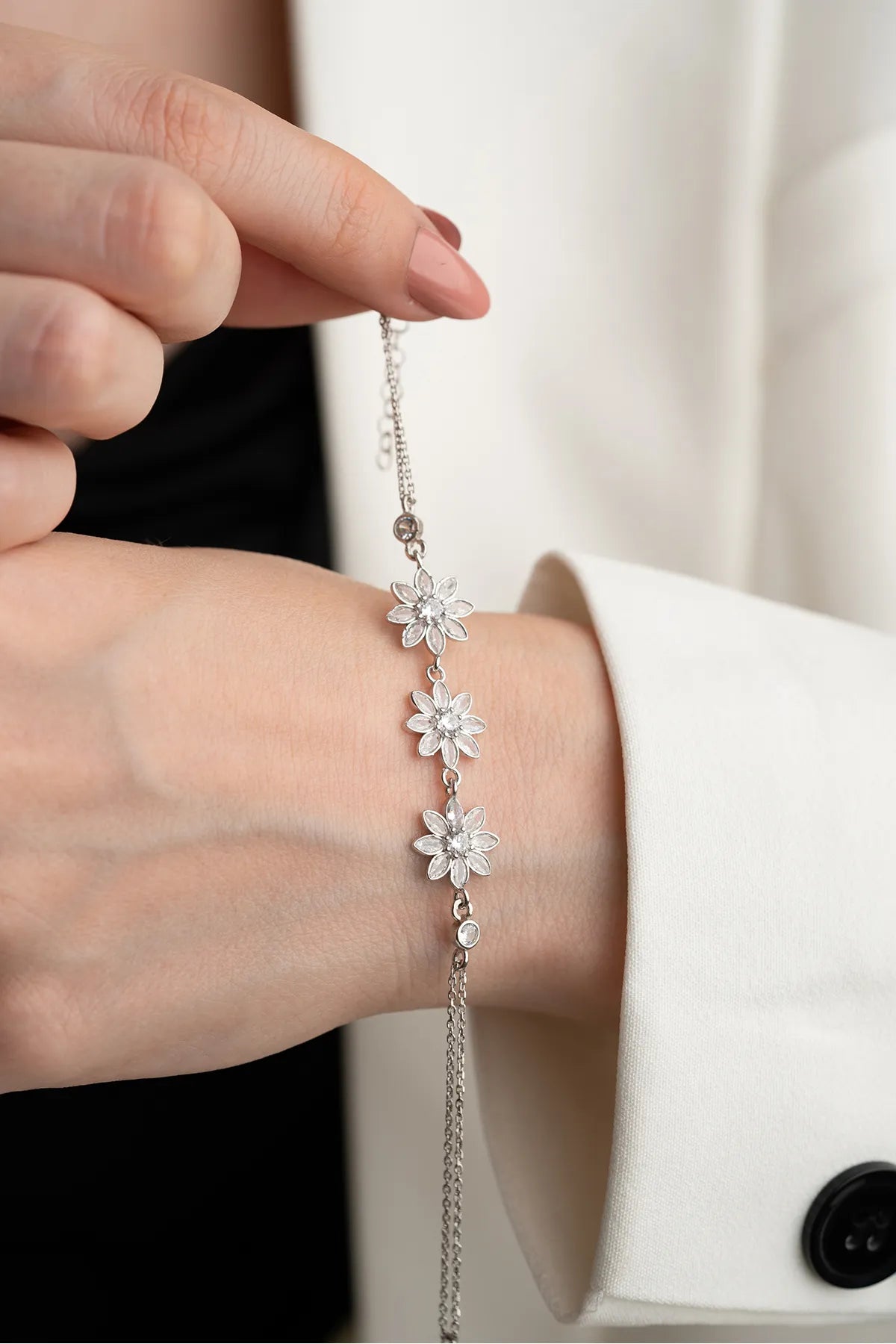 Lotus Glow Armband – 925 Zilver - byLYDIAN