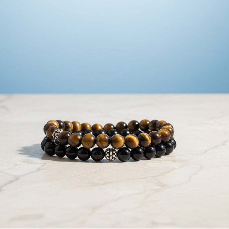 Kralen Armband Tijgeroog Onyx BGS014
