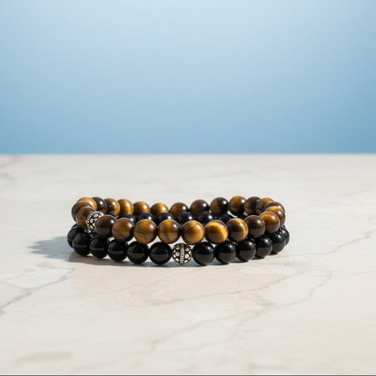 Kralen Armband Tijgeroog Onyx BGS014
