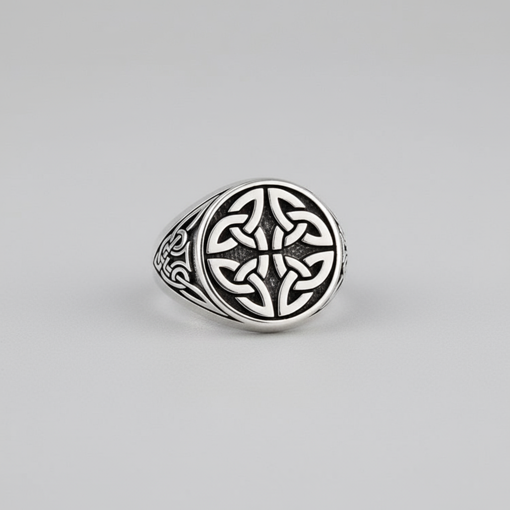 VARQ Herenring met Keltisch Motief – 925 Sterling Zilver