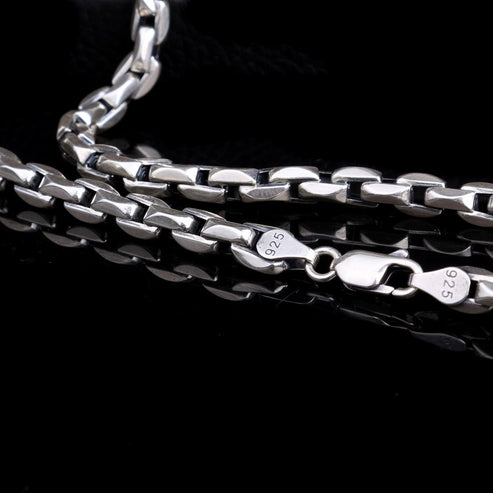 925 Sterling Zilveren Heren Touwketting – 63 cm