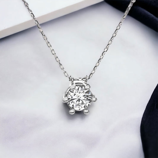 Solitaire kettinghanger in zilver