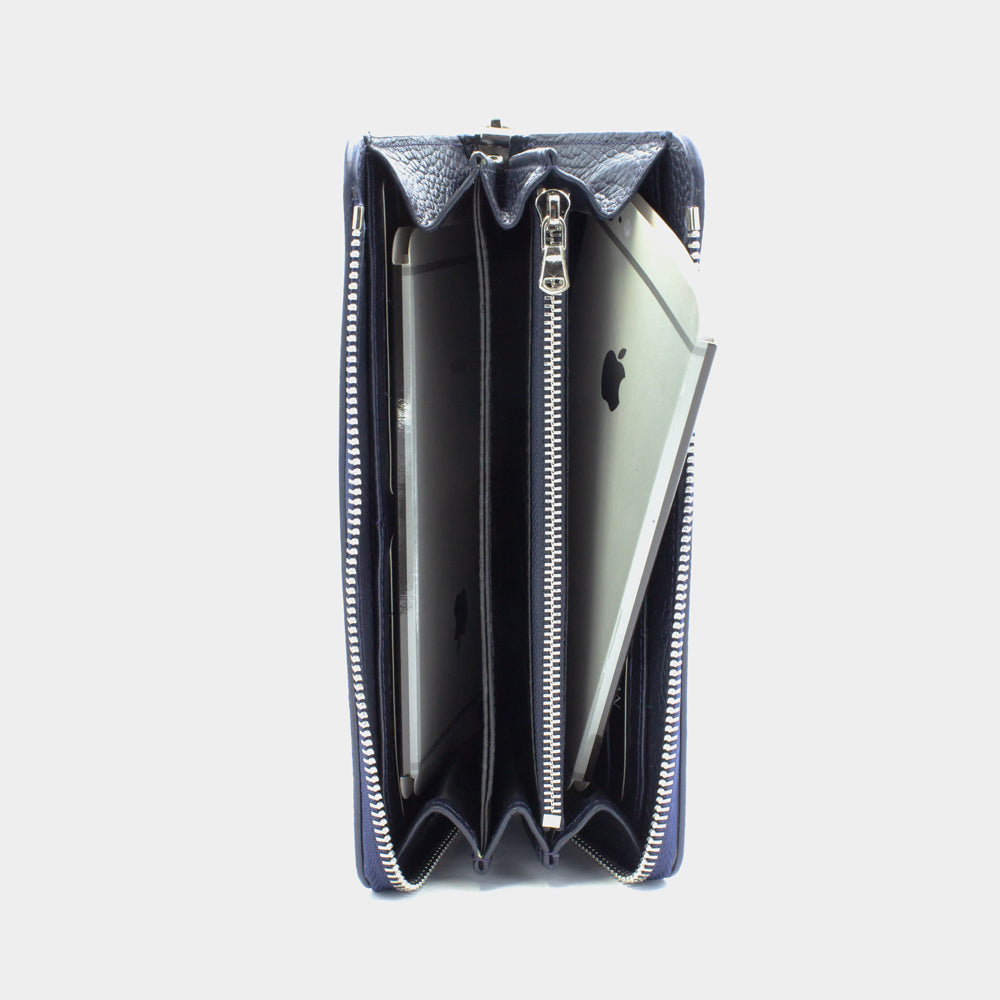 Navy Blue Luxury Wallet Set