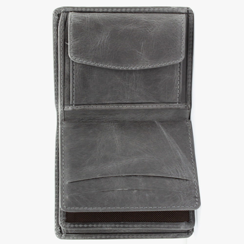 Gepersonaliseerde Geschenkset - Grijze Portemonnee - Sleutelhanger - Gift Set