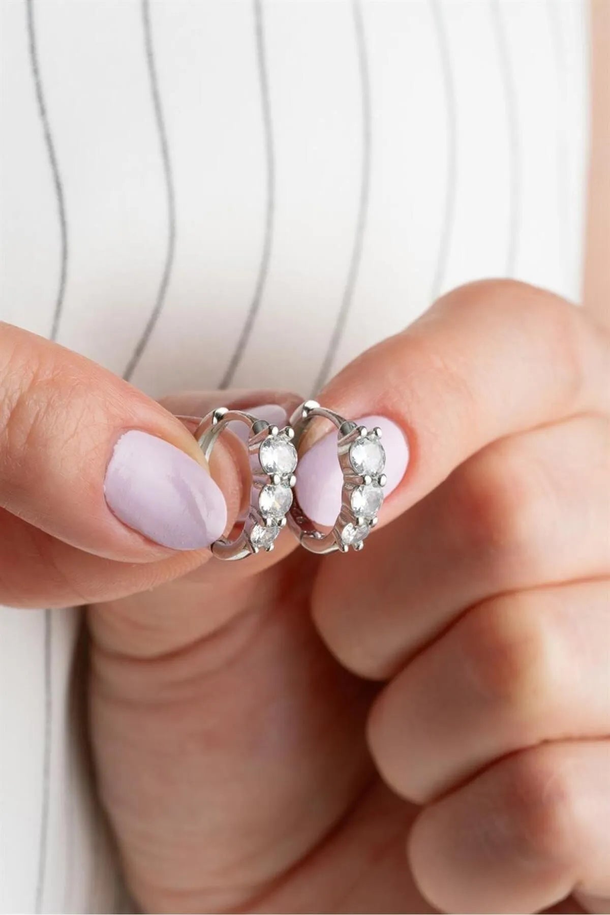 925 Sterling Zilveren Oorbellen met Steentjes