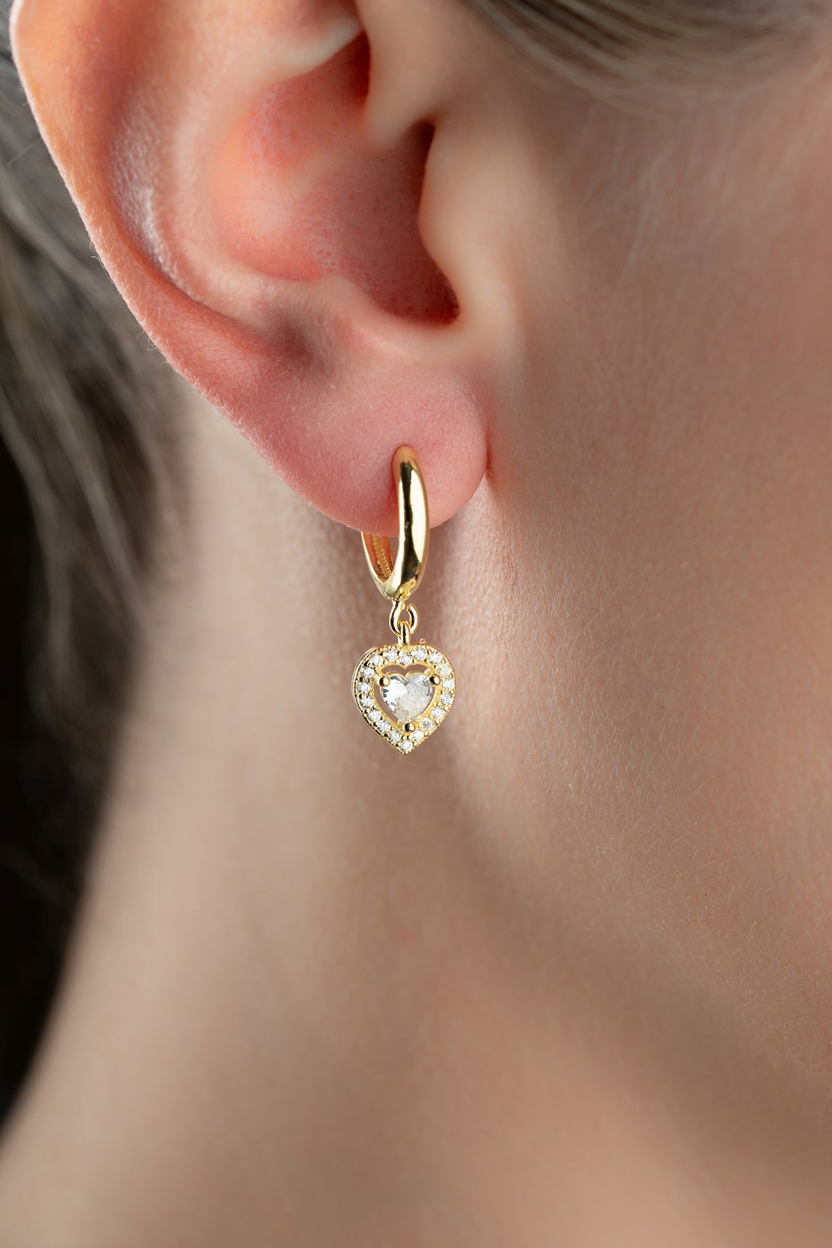 Heart Oorbellen – Hartvormige Hanger in Goud of Zilver