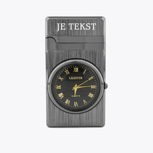 Horloge Gas Aansteker met Tekst -1