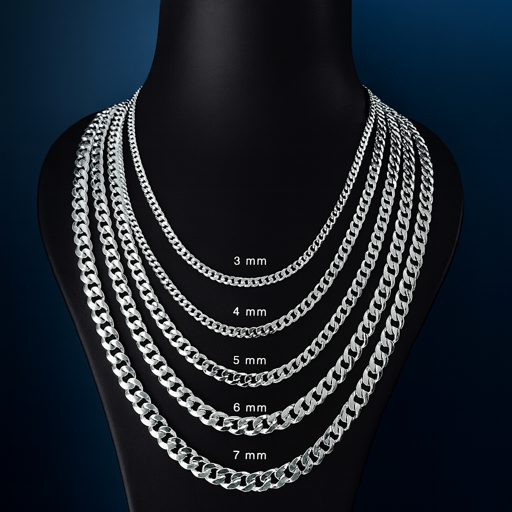 Zilveren gourmet heren ketting 5 mm BLMN026