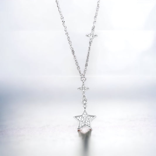 925 sterling zilveren ketting met sterretjes NLKY759