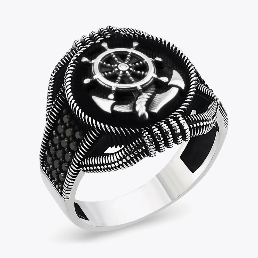 Anker Heren Zilveren Ring