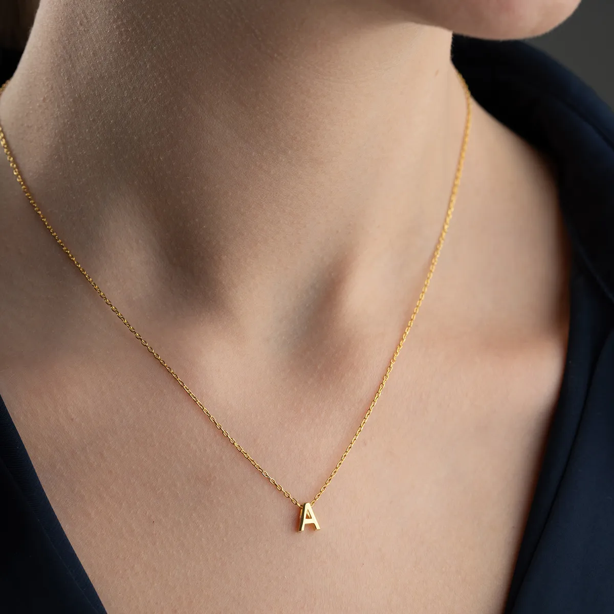 Minimalistische Letterketting – 925 Sterling Zilver