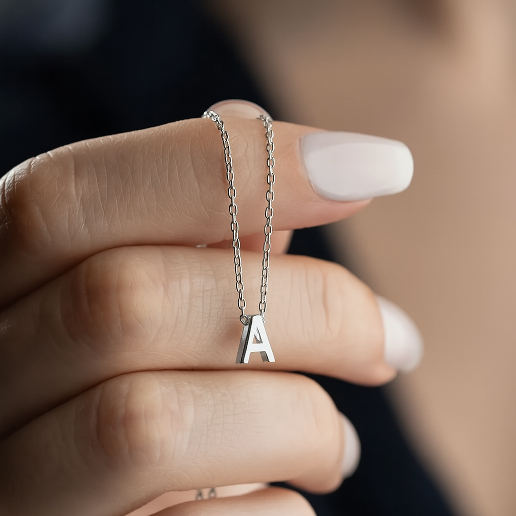 Minimalistische Letterketting – 925 Sterling Zilver