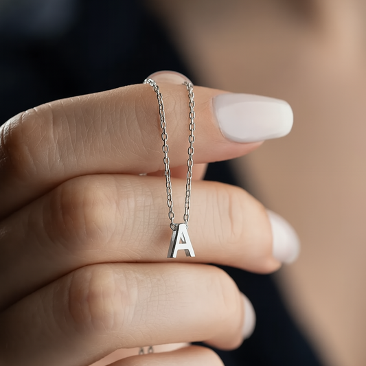 Minimalistische Letterketting – 925 Sterling Zilver