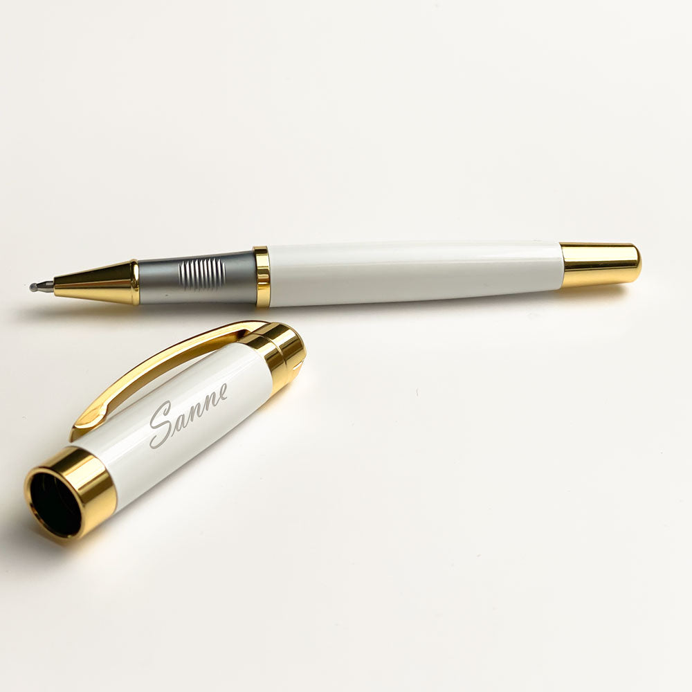 Gepersonaliseerde Penset - Schrijfset met Gegraveerde Houten Doosje BLP2113-BL