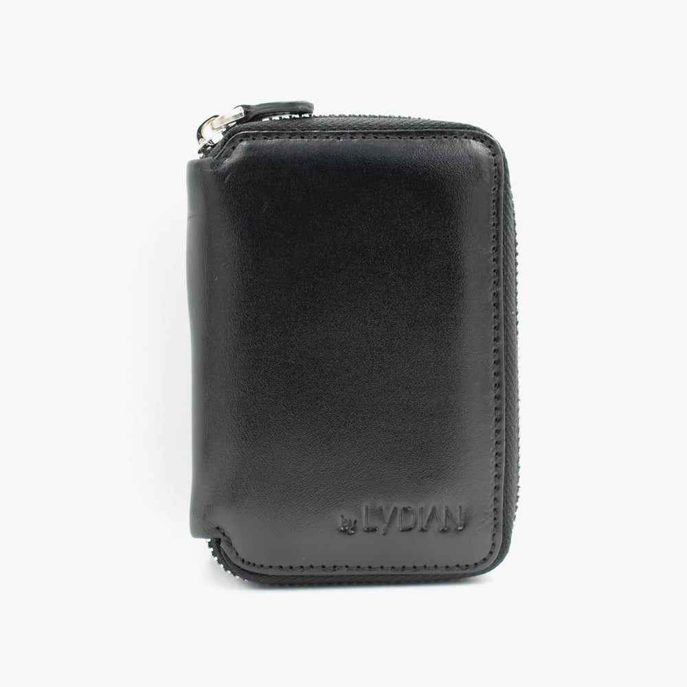 Zwarte Leren Portemonnee met Ritssluiting BLW796-S  1