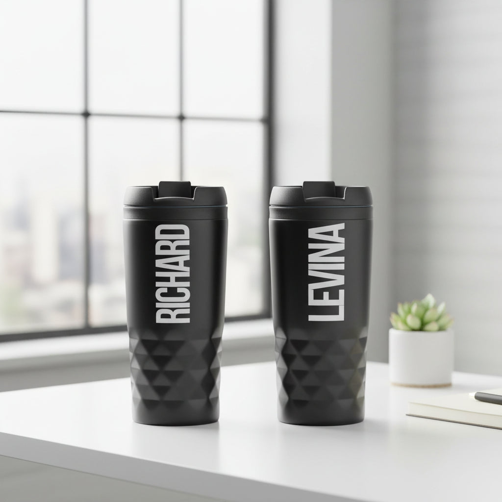 Graphic Mug thermosbeker set met tekst