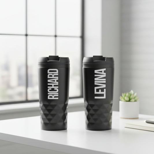 Graphic Mug thermosbeker set met tekst