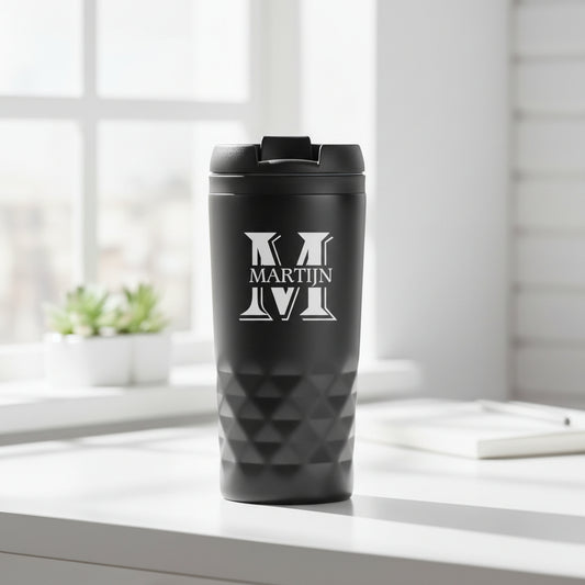 Graphic Mug thermosbeker met tekst