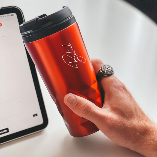 Graphic Mug thermosbeker met tekst -1