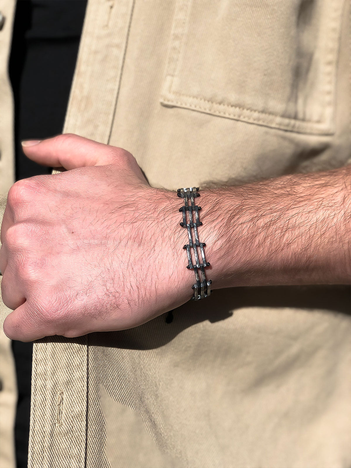 by LYDIAN Heren Armband 925s Zilveren ARLB-05