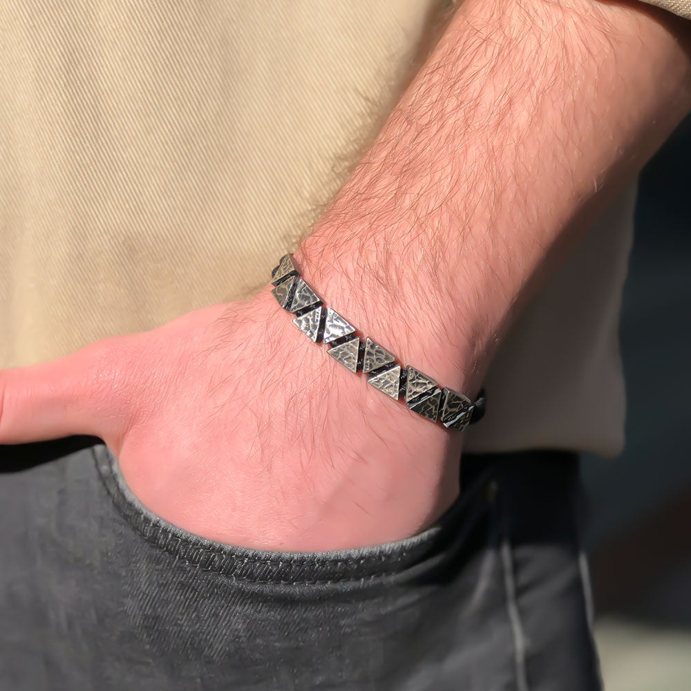 by LYDIAN Heren Armband 925s Zilveren ARLB-07