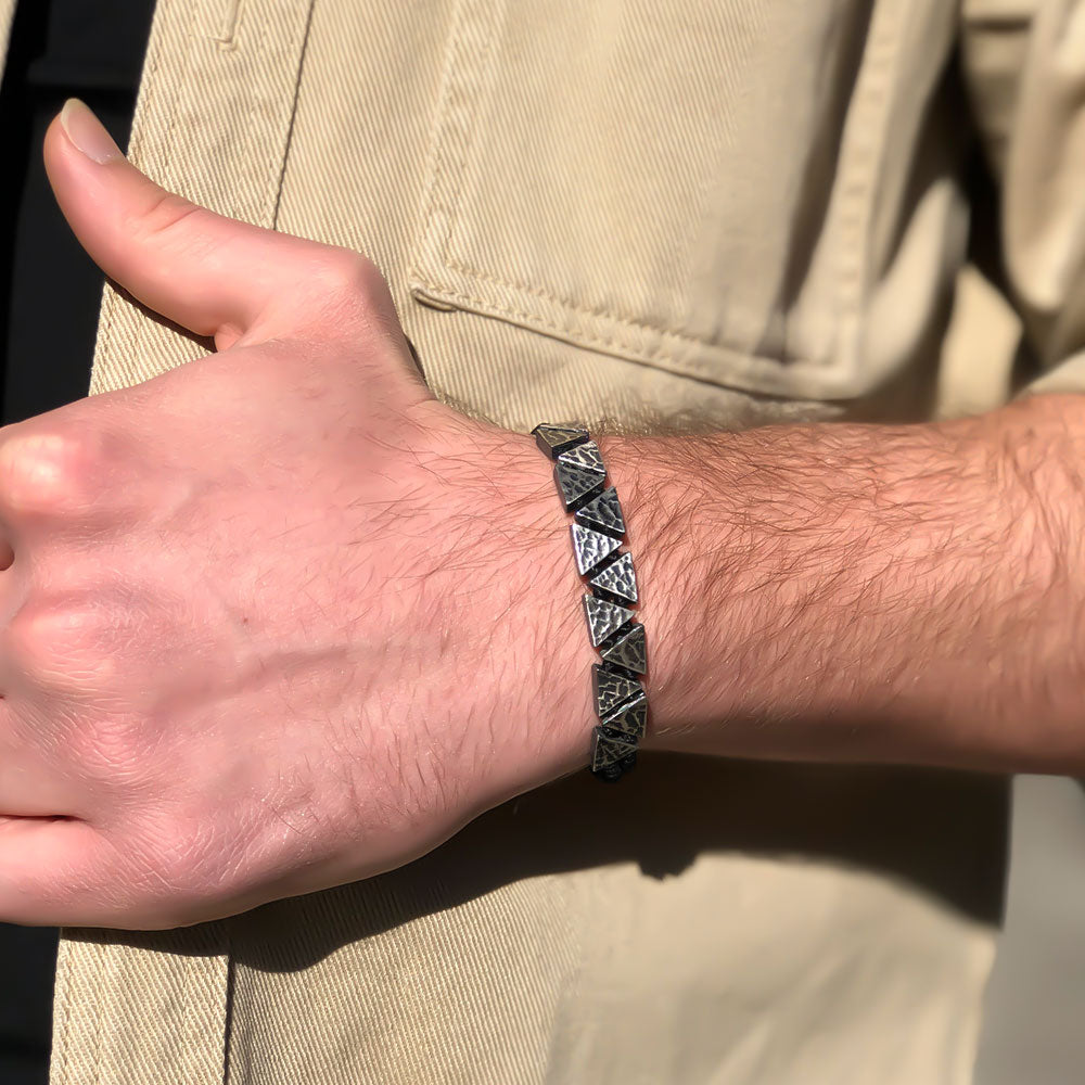 by LYDIAN Heren Armband 925s Zilveren ARLB-07