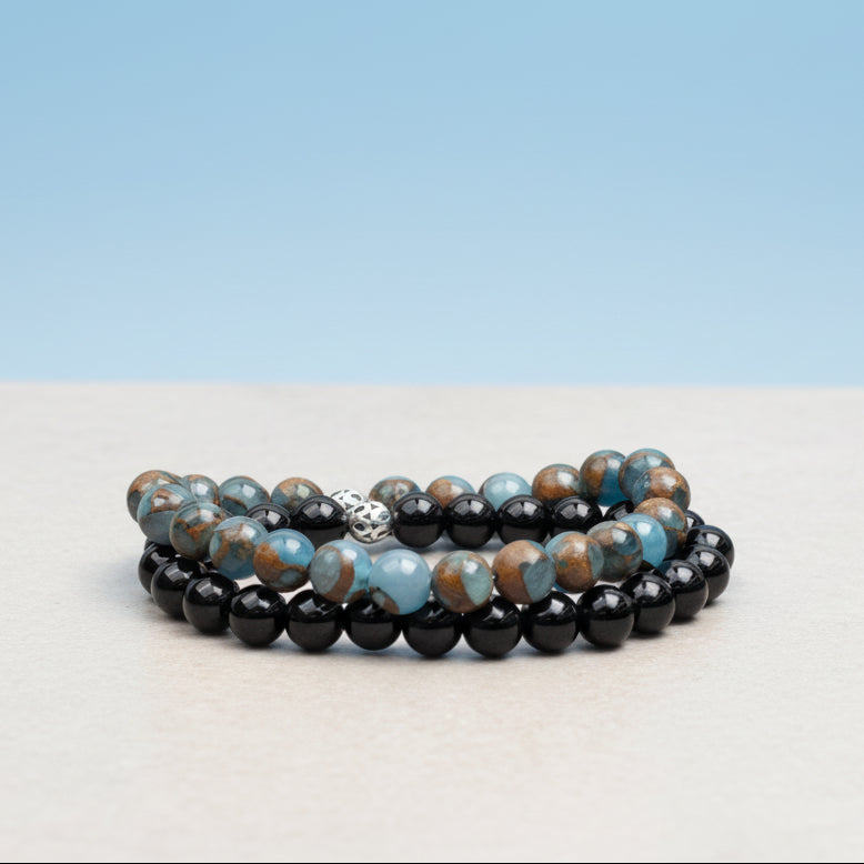 Kralen Armband Ster Onyx BGS002