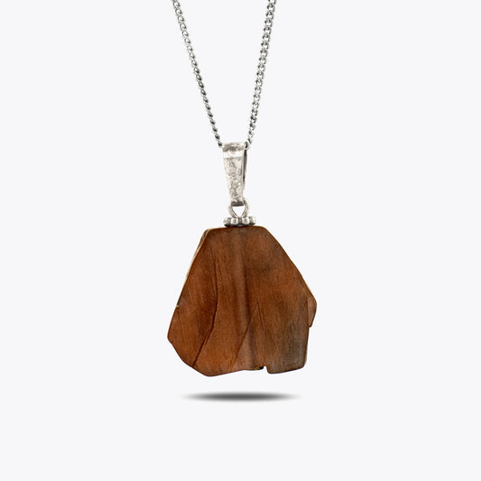 Maansteen hanger met ketting