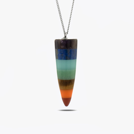 7 Chakra hanger met ketting