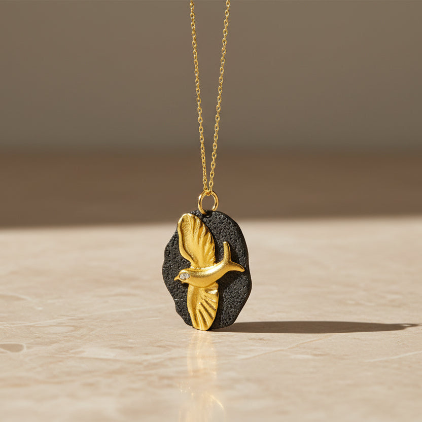 Collier en argent avec pendentif BIRD BLAR032