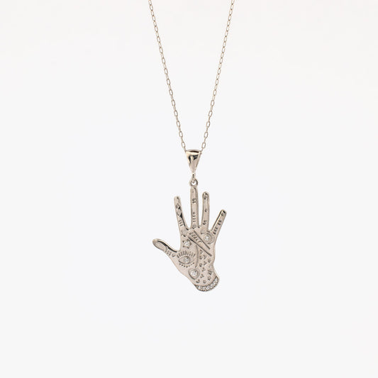 Lucky Oog - Hand Ketting Met Hanger