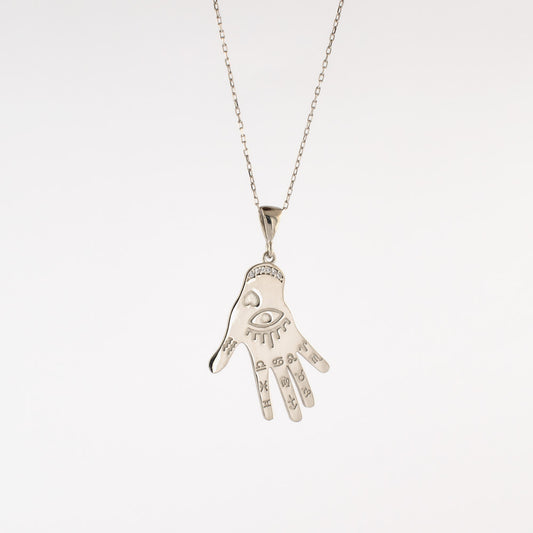 Lucky Oog - Hand Ketting Met Hanger