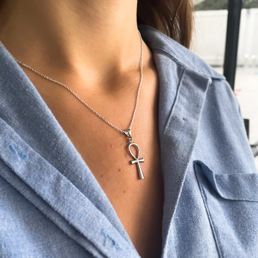 Ankh Symbool Hanger met ketting