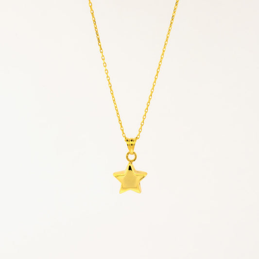Zilveren ketting met hanger ster
