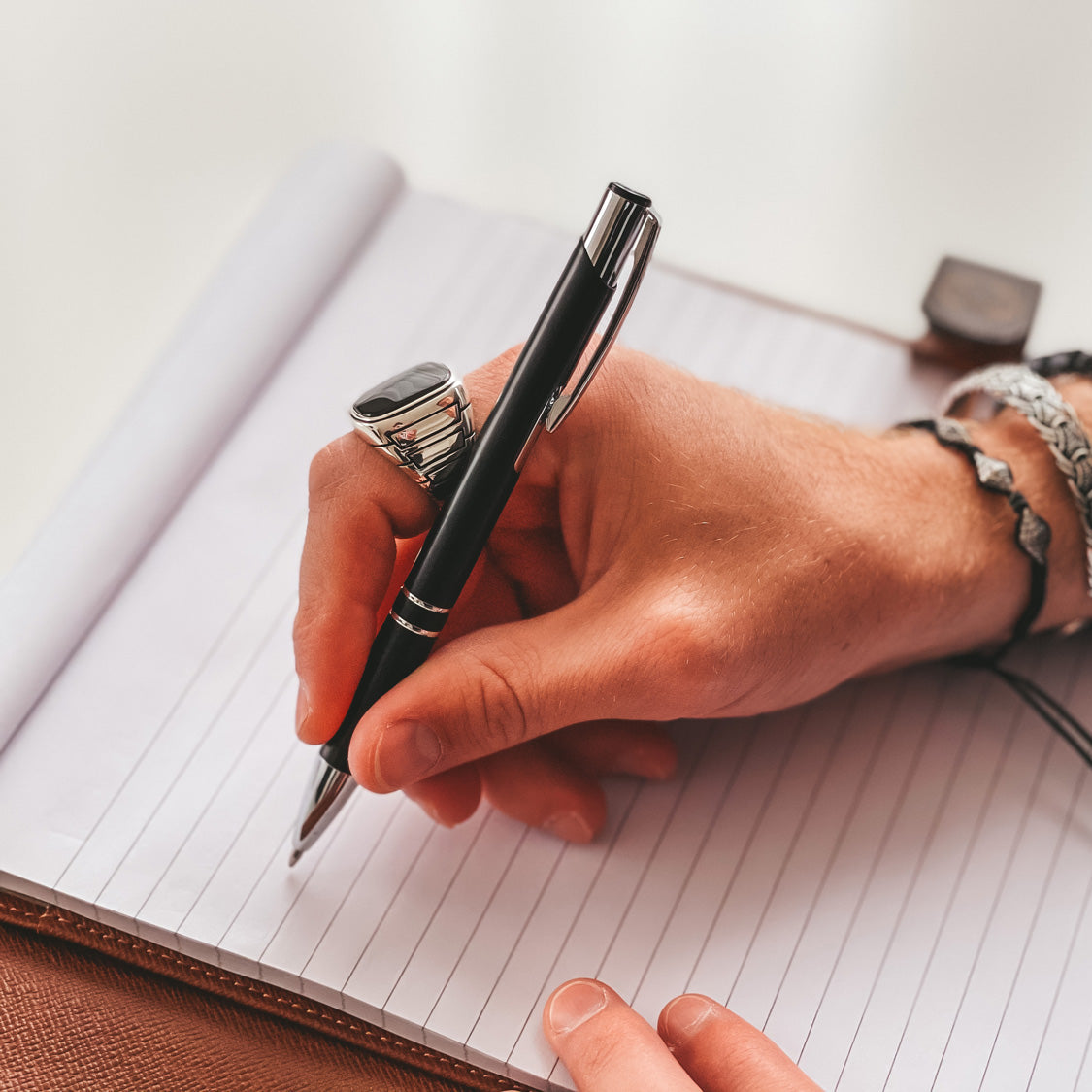Gepersonaliseerde Pen Set - Schrijfset Met Gegraveerde Houten Doos BLP014